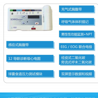 施曼诺多导睡眠记录仪S0MNOscreen plus PSG+